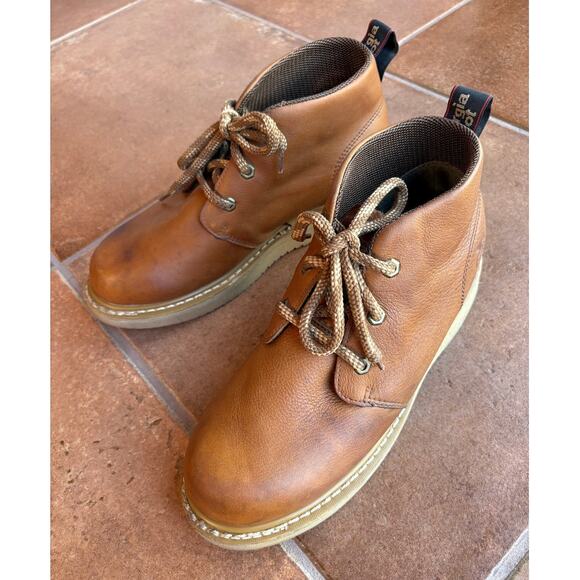 Georgia Boot Company Mens Rugged Brown Chukka Wedge Work Boots size 9.5 - Picture 1 of 15